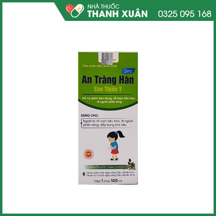 Siro An Tràng Hàn - Sao Thiên Y giúp bổ tỳ vị, hỗ trợ tiêu hoá, giảm nguy cơ hội chứng đại tràng co thắt
